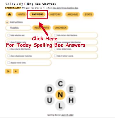 nytimes spelling bee answers blog